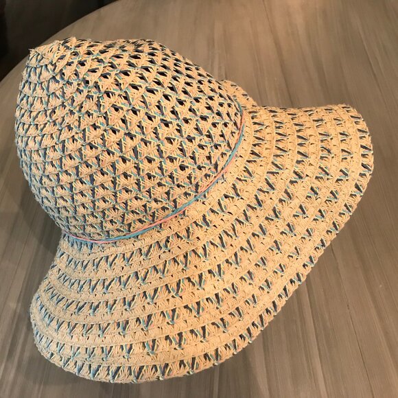 Ladies Woven Summer Hat One Size - Picture 3 of 4